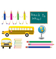 school symbols vector image