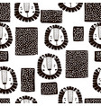 childish seamless pattern with lions and abstract vector image