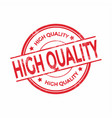 red high quality rubber stamp on white background vector image vector image
