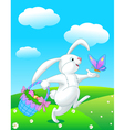 easter bunny vector image vector image