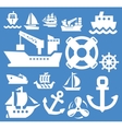 boat and ship vector image vector image