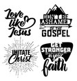 christian typography and lettering vector image