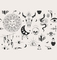 mystical esoteric seamless pattern vector image vector image