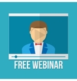 online education concept webinar vector image