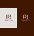 simple mountain logo universal creative premium vector image vector image