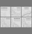 geographic mountain topography vector image vector image
