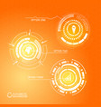 modern virtual futuristic infographics vector image