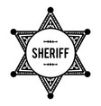 sheriffs badge vector image