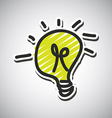 bulb design vector image vector image