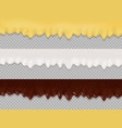 realistic set of seamless drips vector image