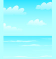 seascape oceanic blues nautical empty clean vector image