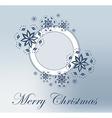 christmas frame background vector image vector image