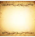 leaf border vintage background vector image