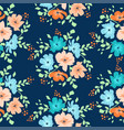 seamless floral pattern with daisy flowers vector image