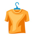 t-shirt on hanger vector image