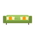 green sofa icon vector image