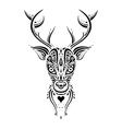 deer head ethnic pattern vector image