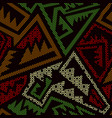 fabric tribal geometric seamless pattern vector image vector image