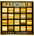 gold texture square patterns set vector image