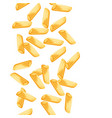 seamless pattern with italian pasta penne vector image