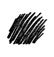 black brush strokes isolated on white vector image