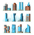 urban skyscrapers modern corporate office vector image