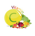 vitamin c vector image vector image