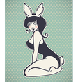 bunny girl vector image vector image