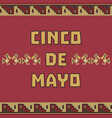 chinco de mayo vector image
