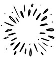 doodle design element starburst vector image vector image