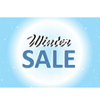 winter sale background vector image