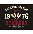 american football college league badge logo vector image