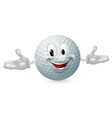 golf ball mascot vector image vector image