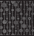 ornamental circles on lines seamless pattern vector image vector image