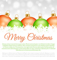 red christmas baubles vector image vector image