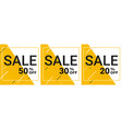 sale discount banner template 20 30 50 vector image vector image