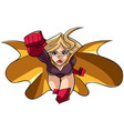 superheroine coming at you vector image