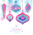 watercolor baubles vector image vector image
