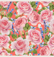watercolor rose pattern vector image