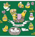 easter background vector image vector image