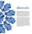 floral watercolor background abstract frame vector image