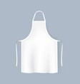mockup white aprons isolated grey background vector image