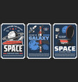 spaceships for galaxy exploration banners vector image