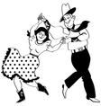 square dance clipart vector image