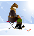 fisherman vector image
