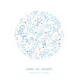playing children circle decor pattern background vector image