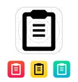 clipboard with text icon vector image