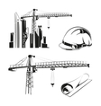construction elements vector image vector image
