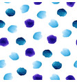 navy blue watercolor hand painted polka dot vector image