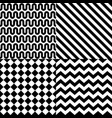 seamless abstract pattern set vector image vector image